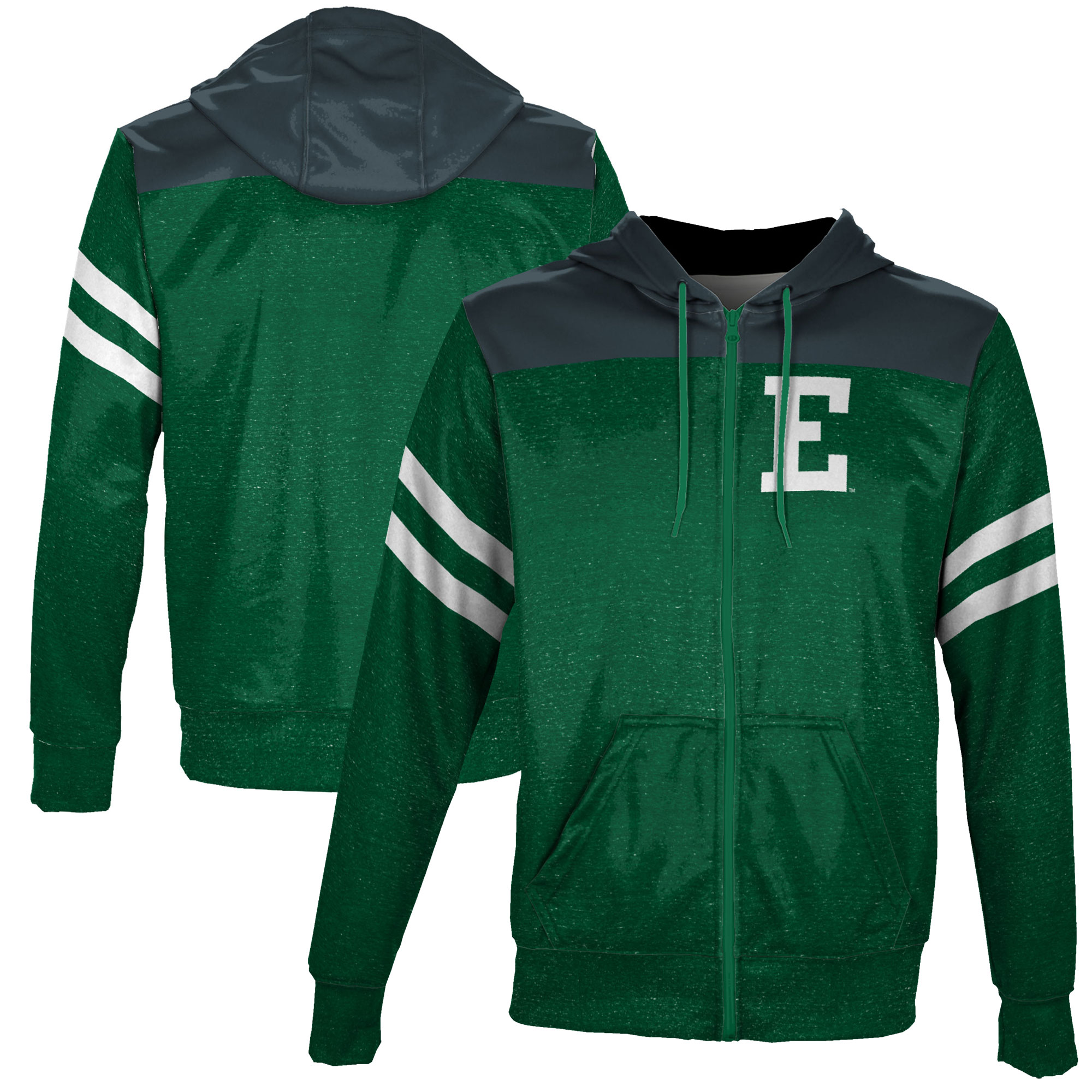 Men's Green Eastern Michigan Eagles Full-Zip Hoodie