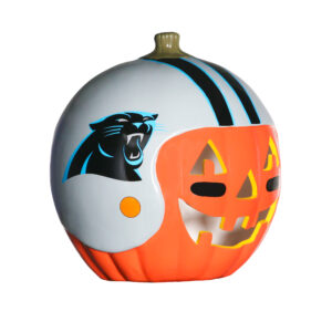 Carolina Panthers Ceramic Pumpkin Helmet