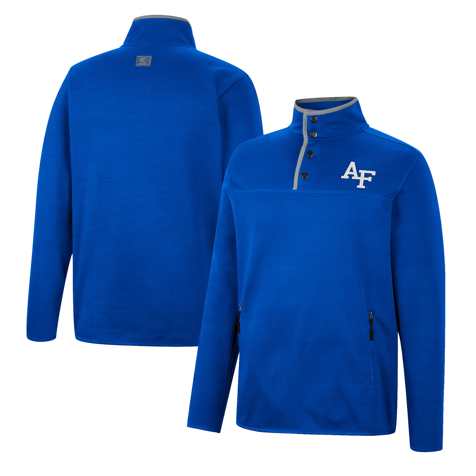 Men's Colosseum Royal Air Force Falcons Rebound Quarter-Snap Jacket - Image 8
