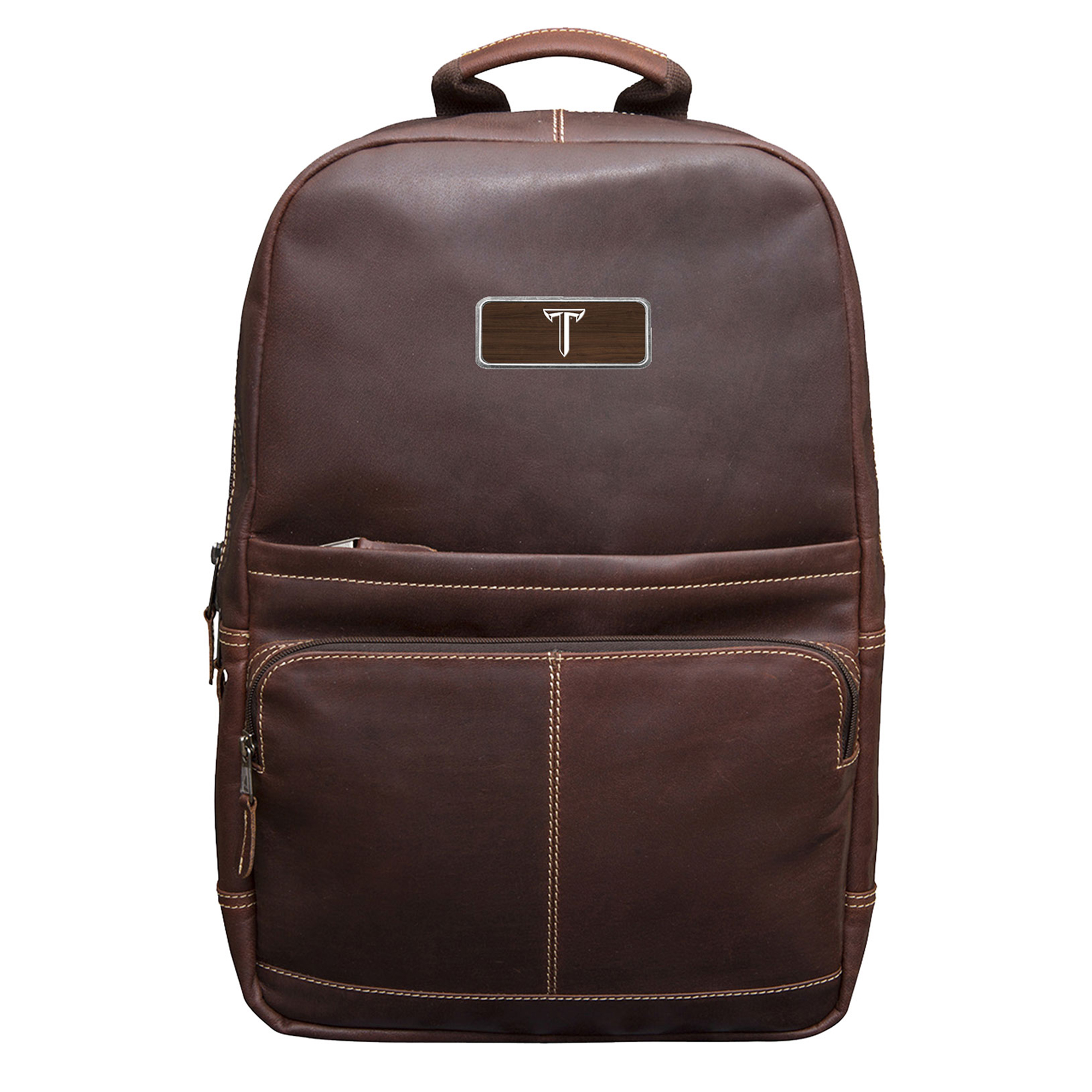 Brown Troy University Trojans Logo Plate Kannah Canyon Backpack