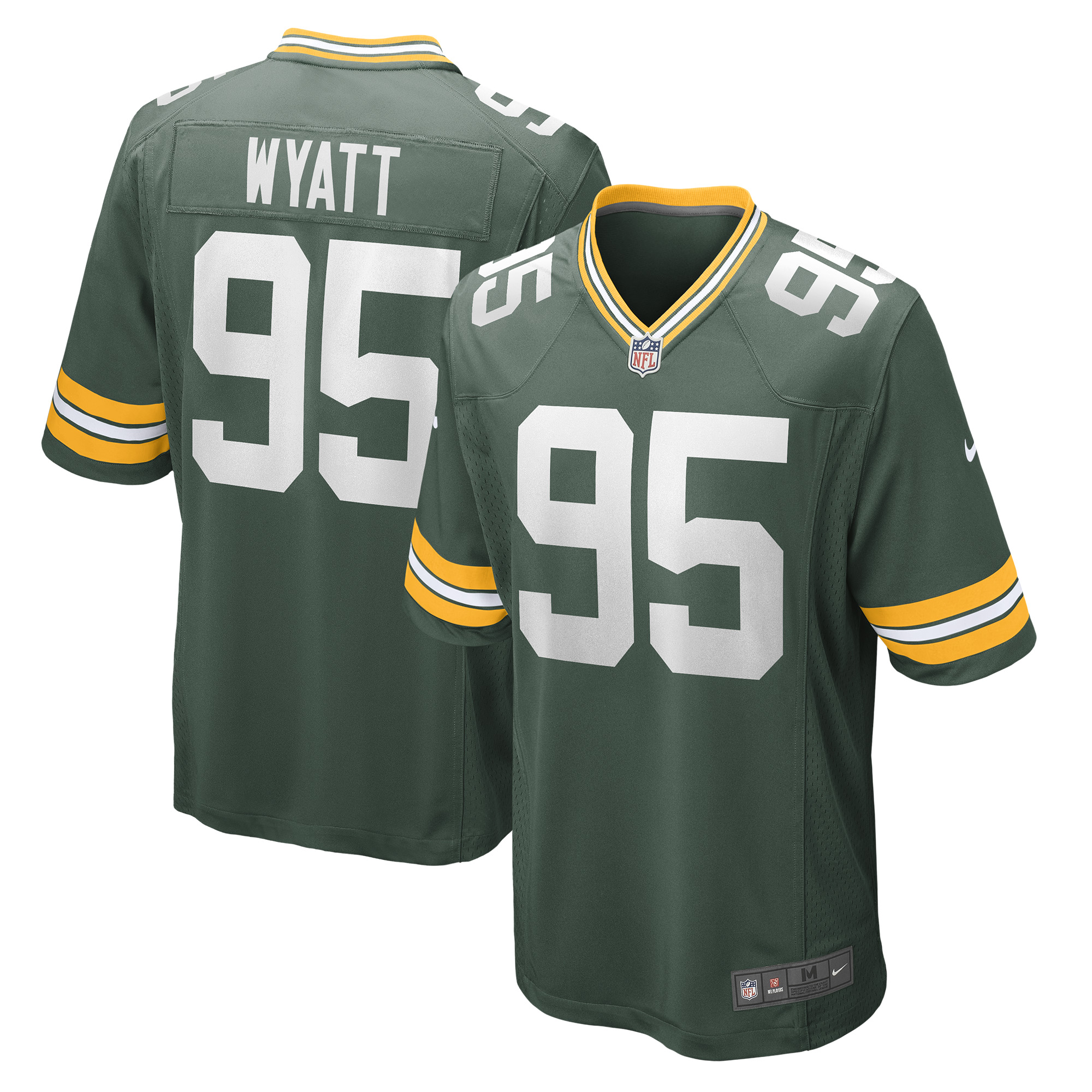 Men's Nike Devonte Wyatt Green Green Bay Packers Player Game Jersey - Image 5