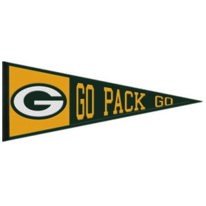 WinCraft Green Bay Packers 13" x 32" Slogan Pennant
