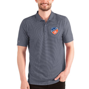 Men's Antigua Heathered Navy/White FC Cincinnati Esteem Polo