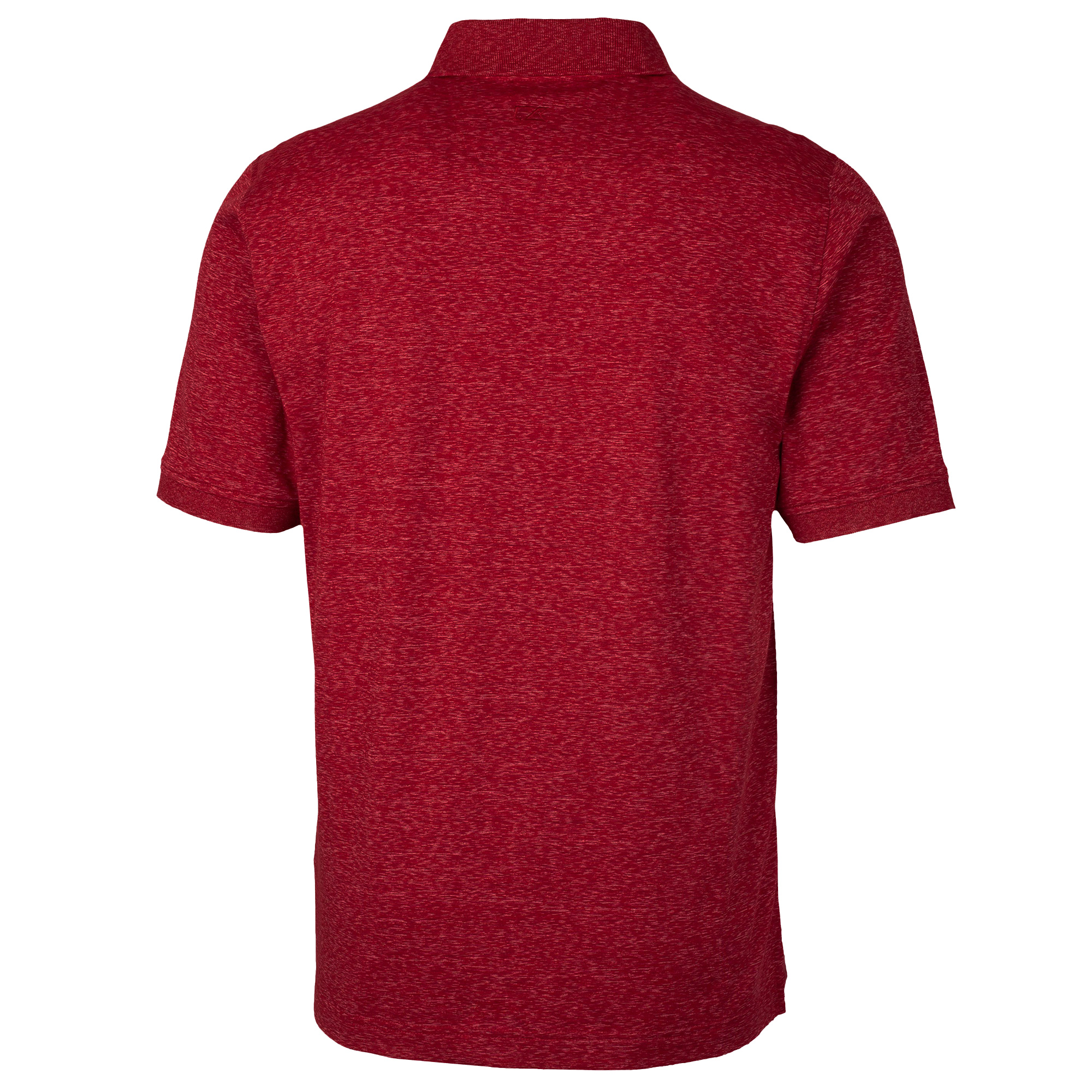 Men's Cutter & Buck Heathered Red Jacksonville Jaguars Americana Advantage Space Dye Tri-Blend Polo - Image 10