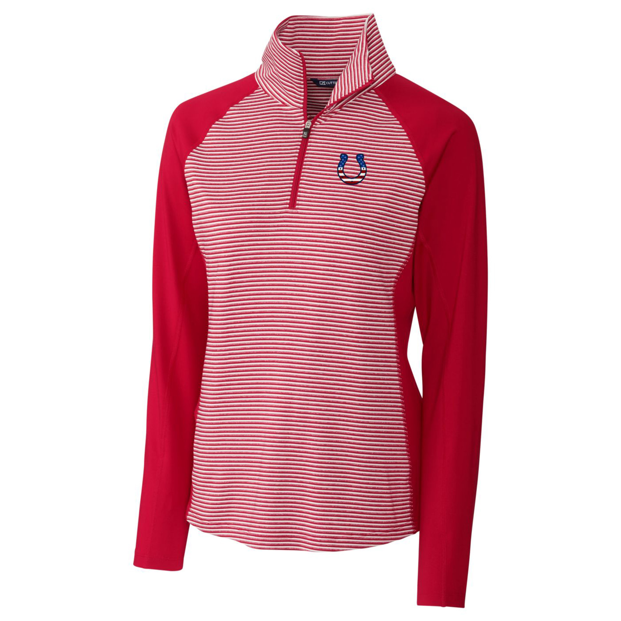 Women's Cutter & Buck Cardinal Indianapolis Colts Forge Tonal Half-Zip Top - Image 6