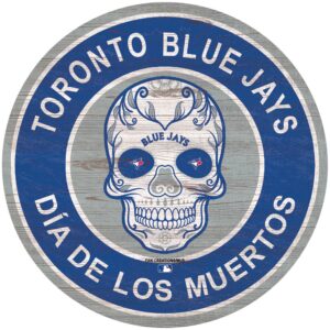 Toronto Blue Jays 12'' Sugar Skull Circle Sign