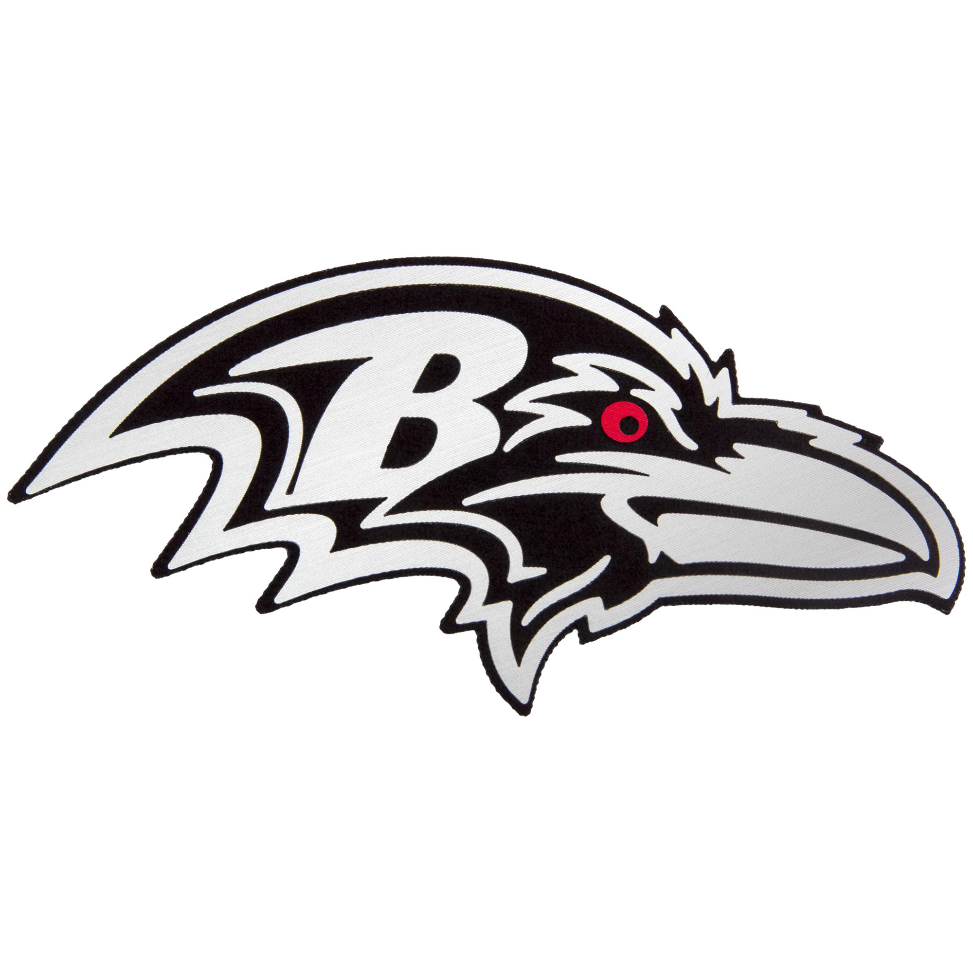 Men's Antigua White/Gray Baltimore Ravens Metallic Logo Nova Polo - Image 3