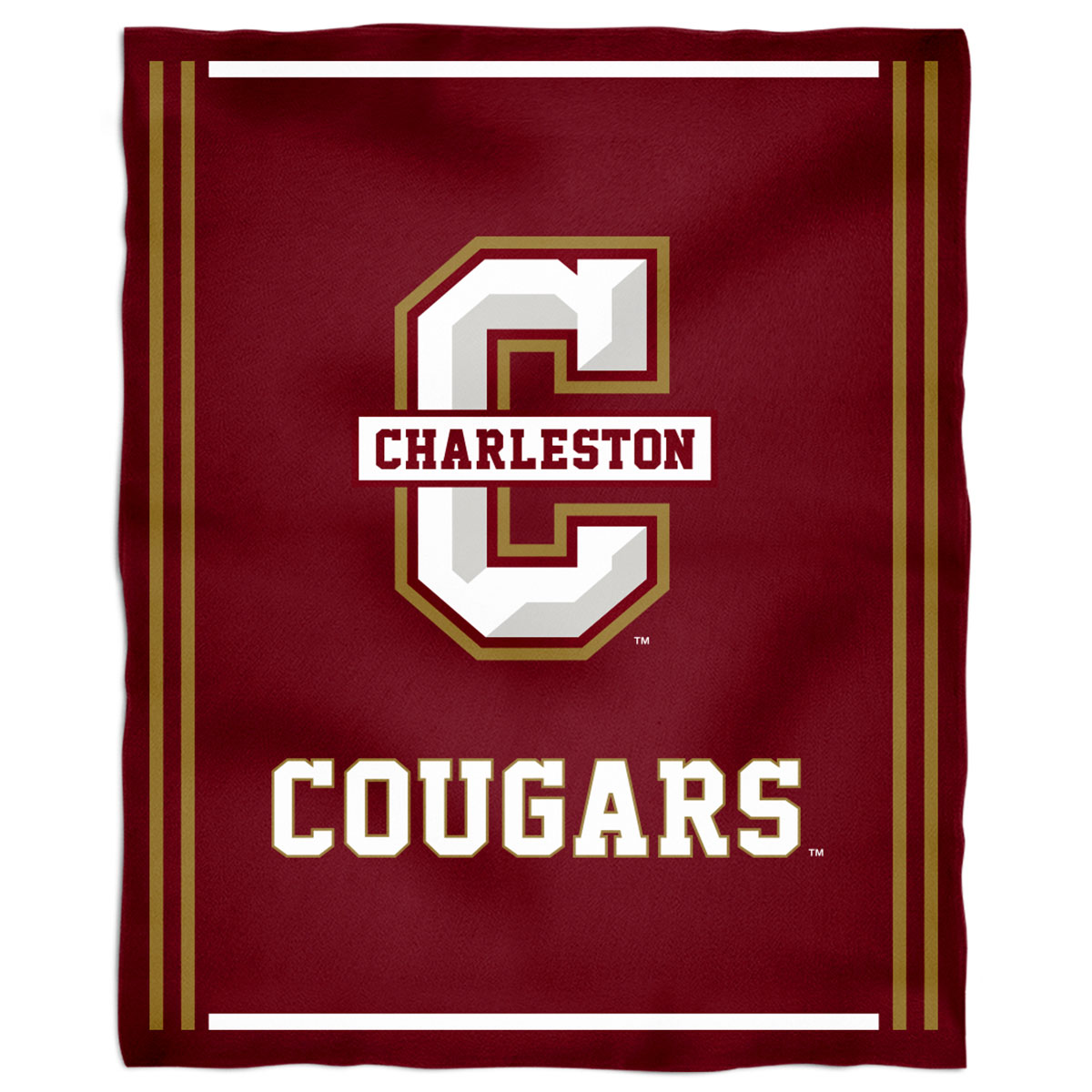 Charleston Cougars 36'' x 48'' Children's Mascot Plush Blanket