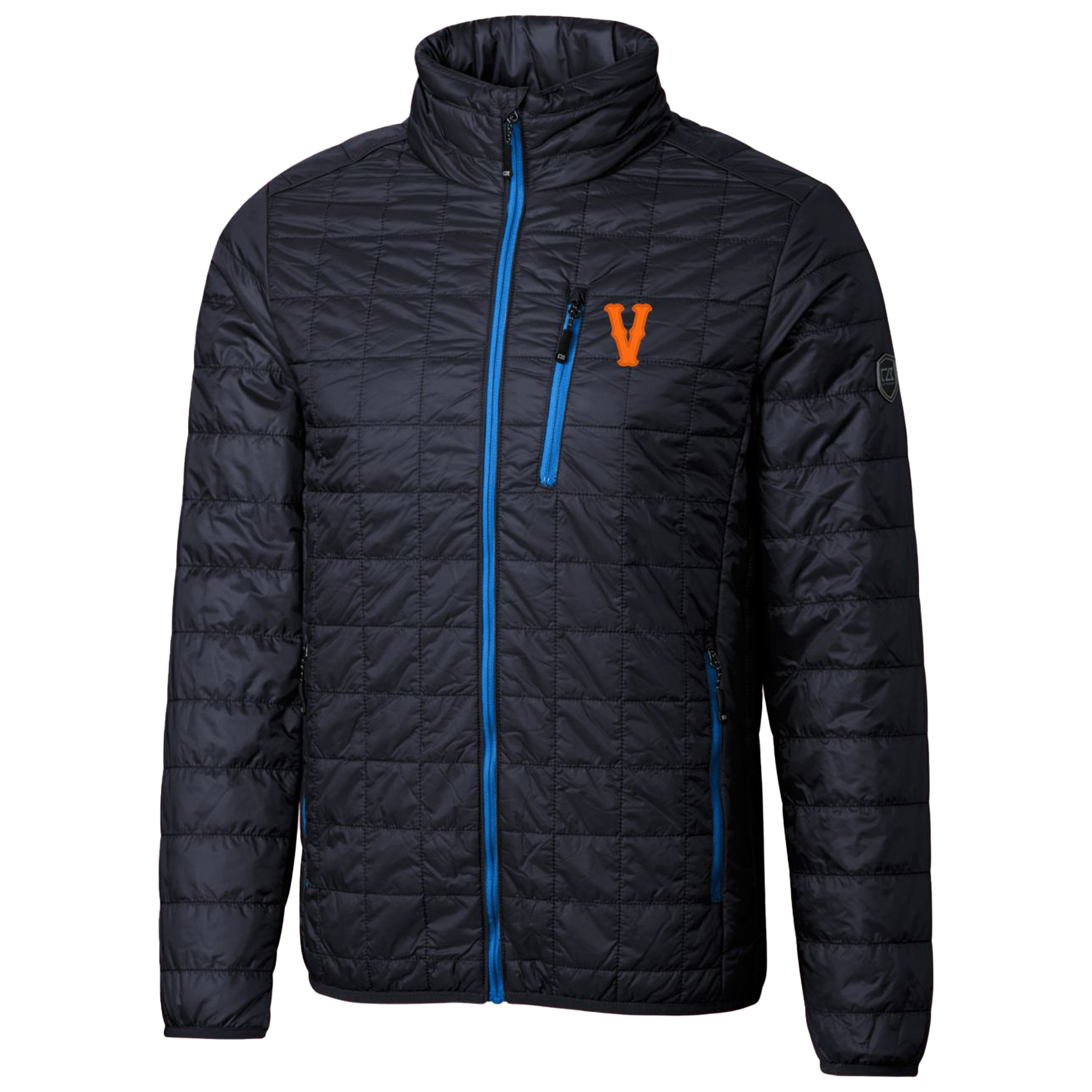 Cutter & Buck Navy Virginia Cavaliers Vintage Primary Team Logo Rainier PrimaLoft Eco Insulated Full-Zip Puffer Jacket - Image 6