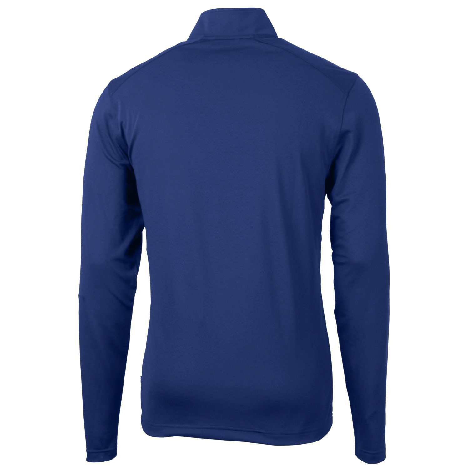 Men's Cutter & Buck Royal Los Angeles Rams Throwback Logo Virtue Eco Pique Recycled Quarter-Zip Big & Tall Pullover Top - Image 7