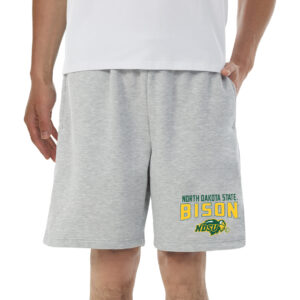 Men's Concepts Sport Gray NDSU Bison Baritone Fleece Shorts