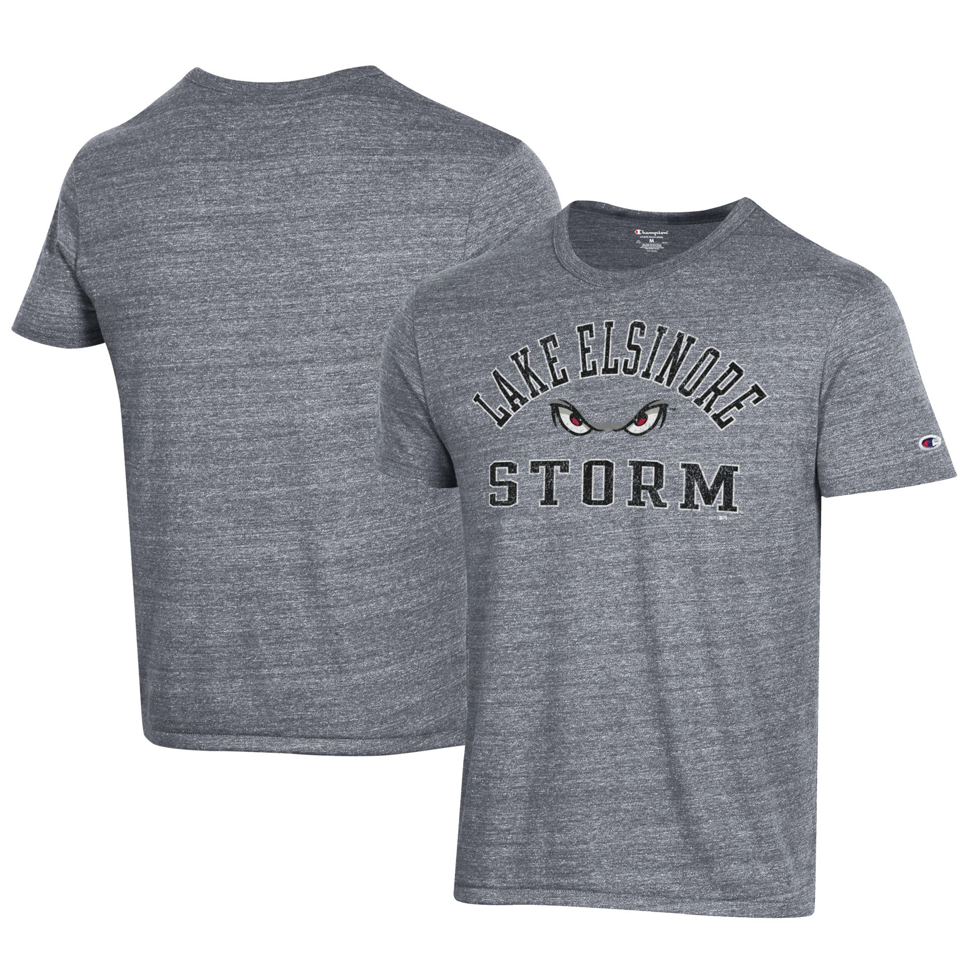 Men's Champion Gray Lake Elsinore Storm Ultimate Tri-Blend T-Shirt - Image 5
