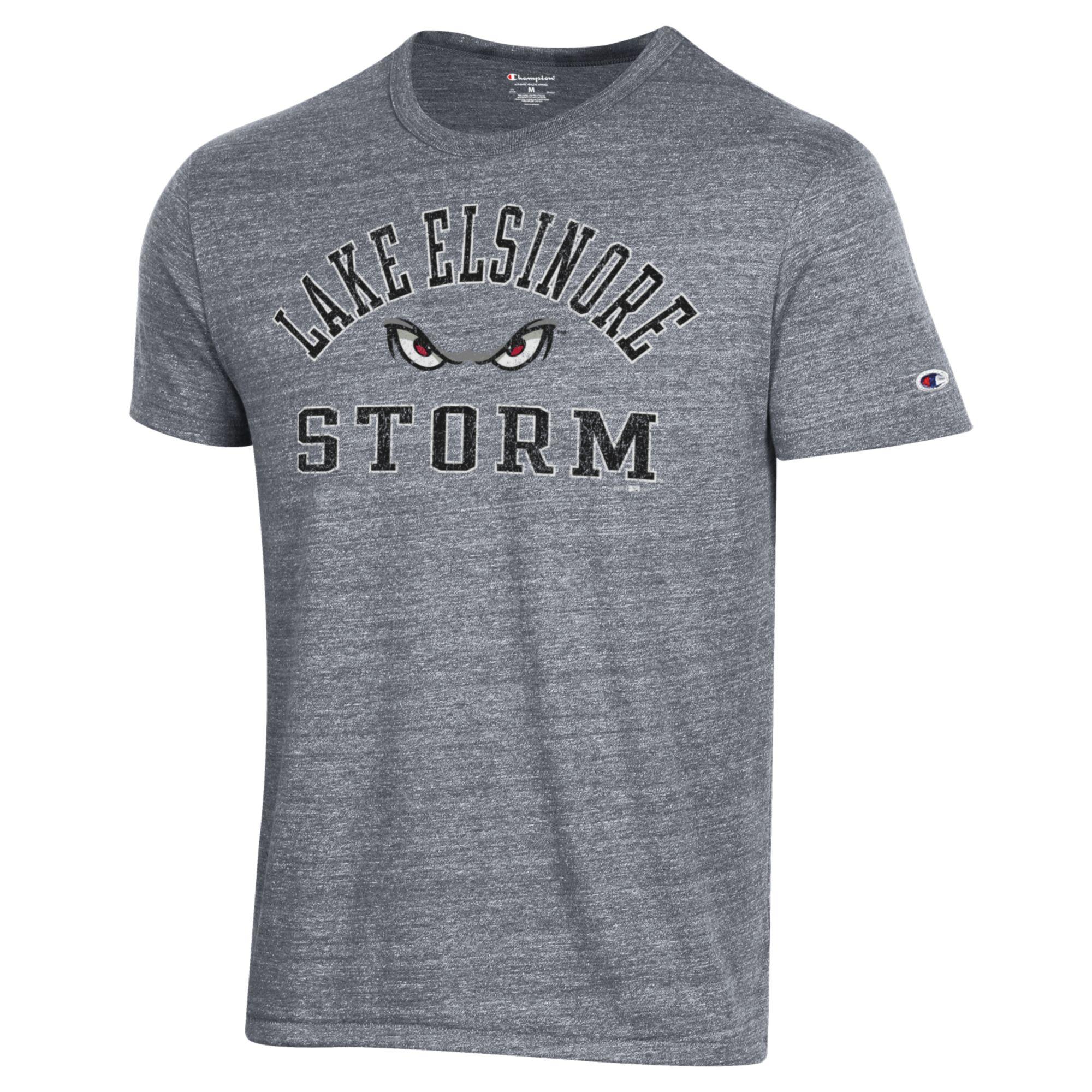 Men's Champion Gray Lake Elsinore Storm Ultimate Tri-Blend T-Shirt - Image 6