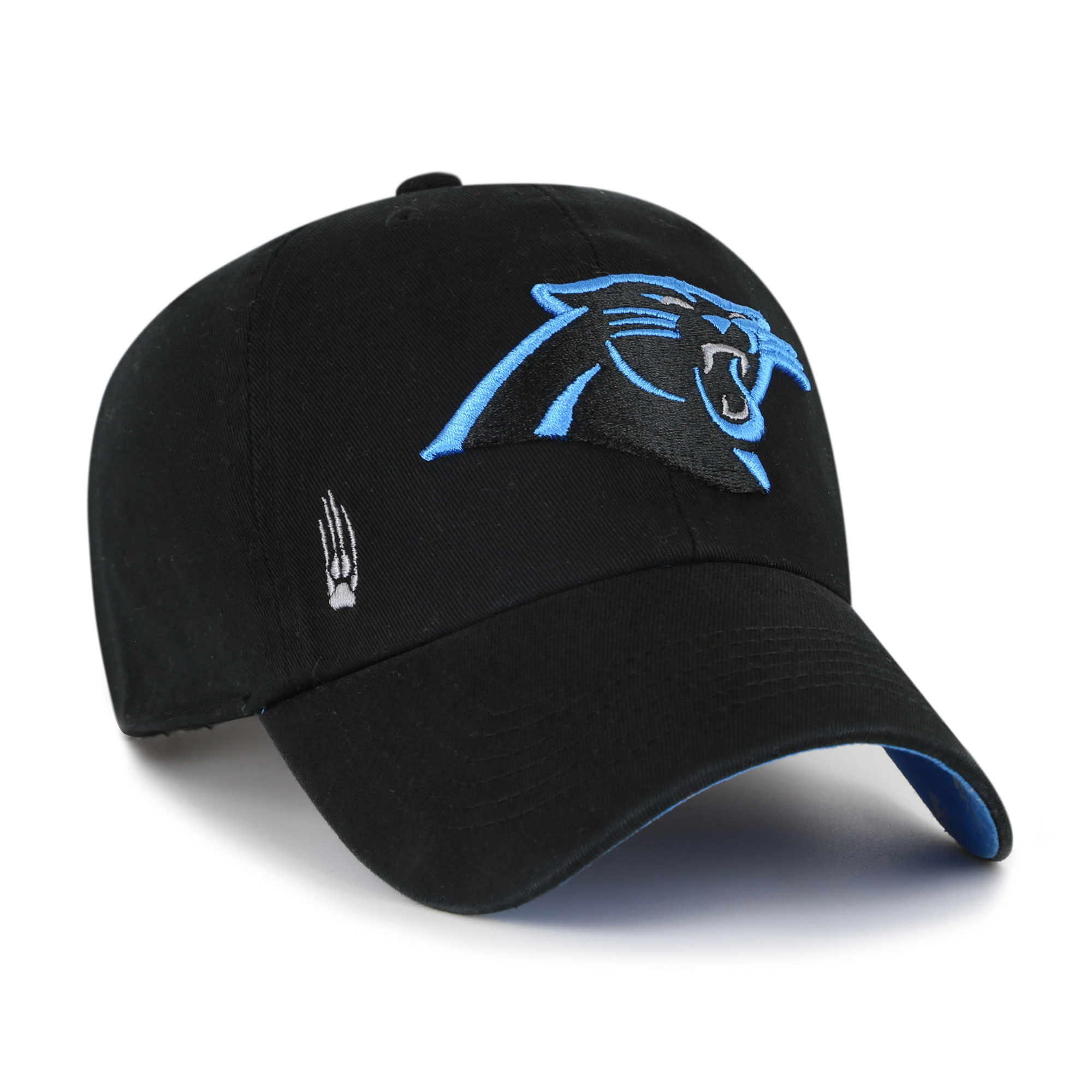 Women's '47 Black Carolina Panthers Confetti Icon Clean Up Adjustable Hat - Image 2