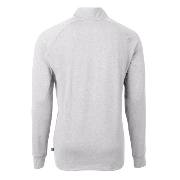 Men's Cutter & Buck Heather Gray Los Angeles Dodgers Big & Tall Adapt Eco Knit Stretch Recycled Quarter-Zip Pullover Top - Image 7