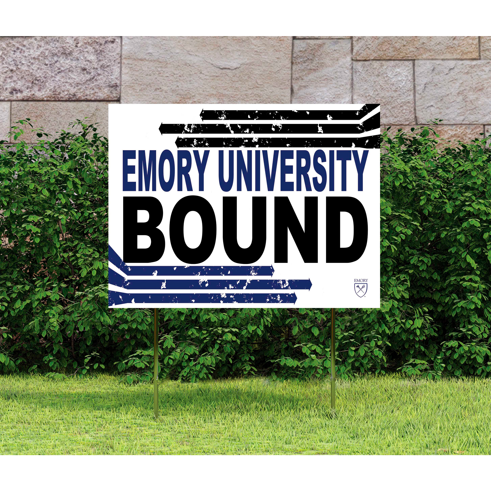 White Emory Eagles 18" x 24" Bound Yard Sign - Image 3