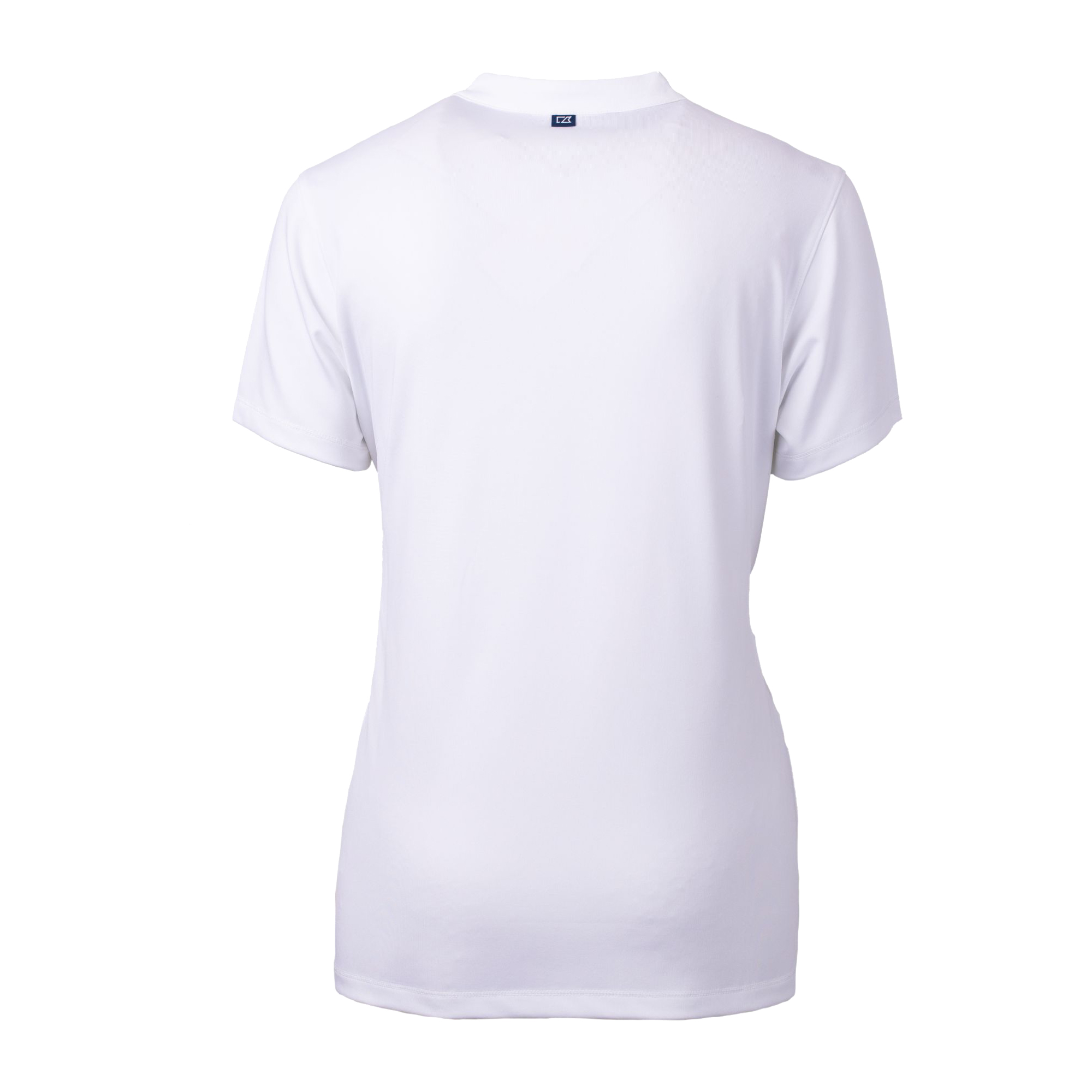 Women's Cutter & Buck White Los Angeles Rams Helmet Logo DryTec Forge Stretch V-Neck Blade Top - Image 7