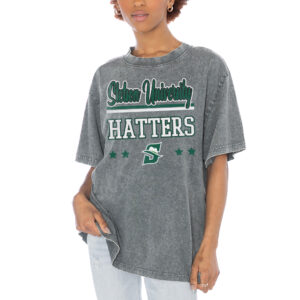 Women's Gameday Couture Gray Stetson Hatters Here To Play Oversized T-Shirt