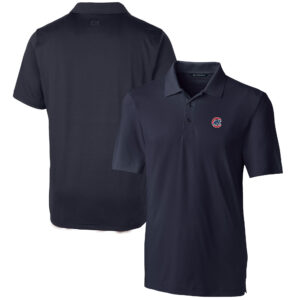Men's Cutter & Buck  Navy Chicago Cubs Forge Stretch Polo