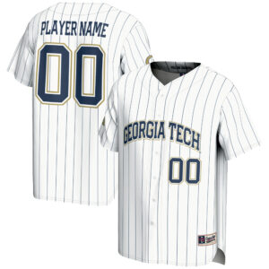 Youth GameDay Greats  White Georgia Tech Yellow Jackets NIL Pick-A-Player Lightweight Baseball Jersey