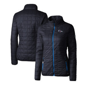 Women's Cutter & Buck  Navy UTSA Roadrunners Rainier PrimaLoft Eco Insulated Full-Zip Puffer Jacket