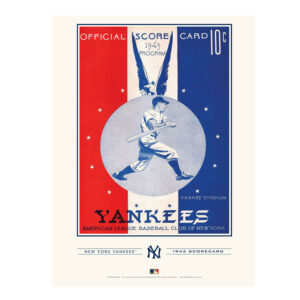 New York Yankees 12" x 16" 1943 Program Cover Art Print