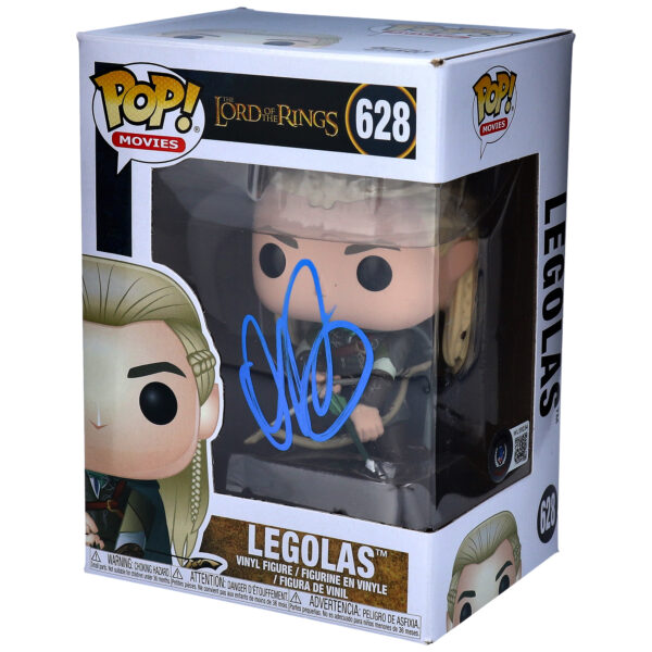 Orlando Bloom Lord of the Rings Autographed #628 Legolas Funko Pop! Signed in Blue
