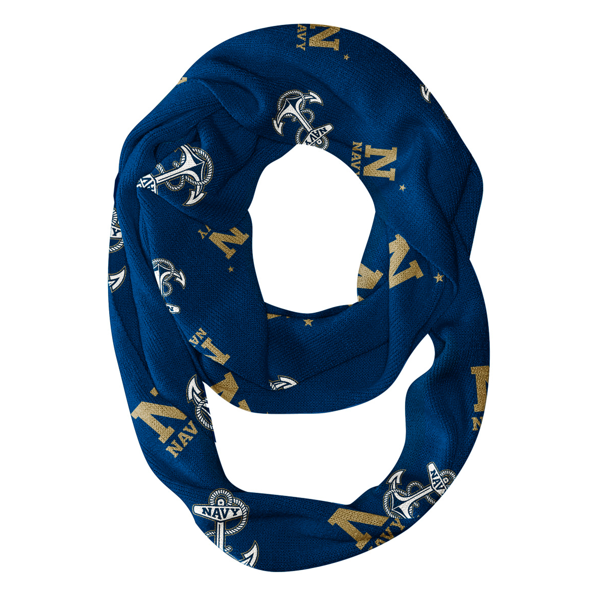 Vive La Fete Navy Midshipmen Two-Piece Infinity Scarves Set - Image 4