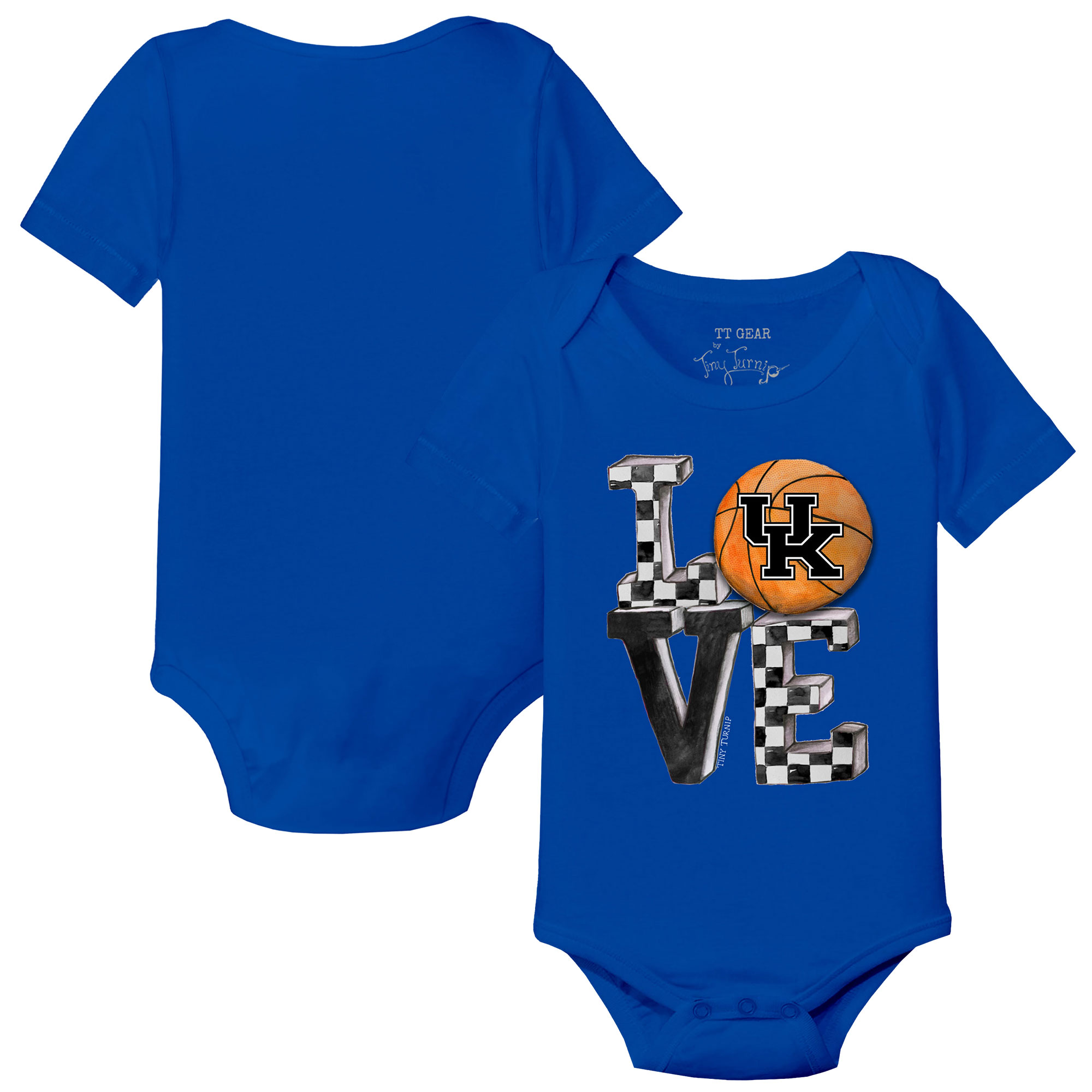 Infant Tiny Turnip Royal Kentucky Wildcats Love Bodysuit