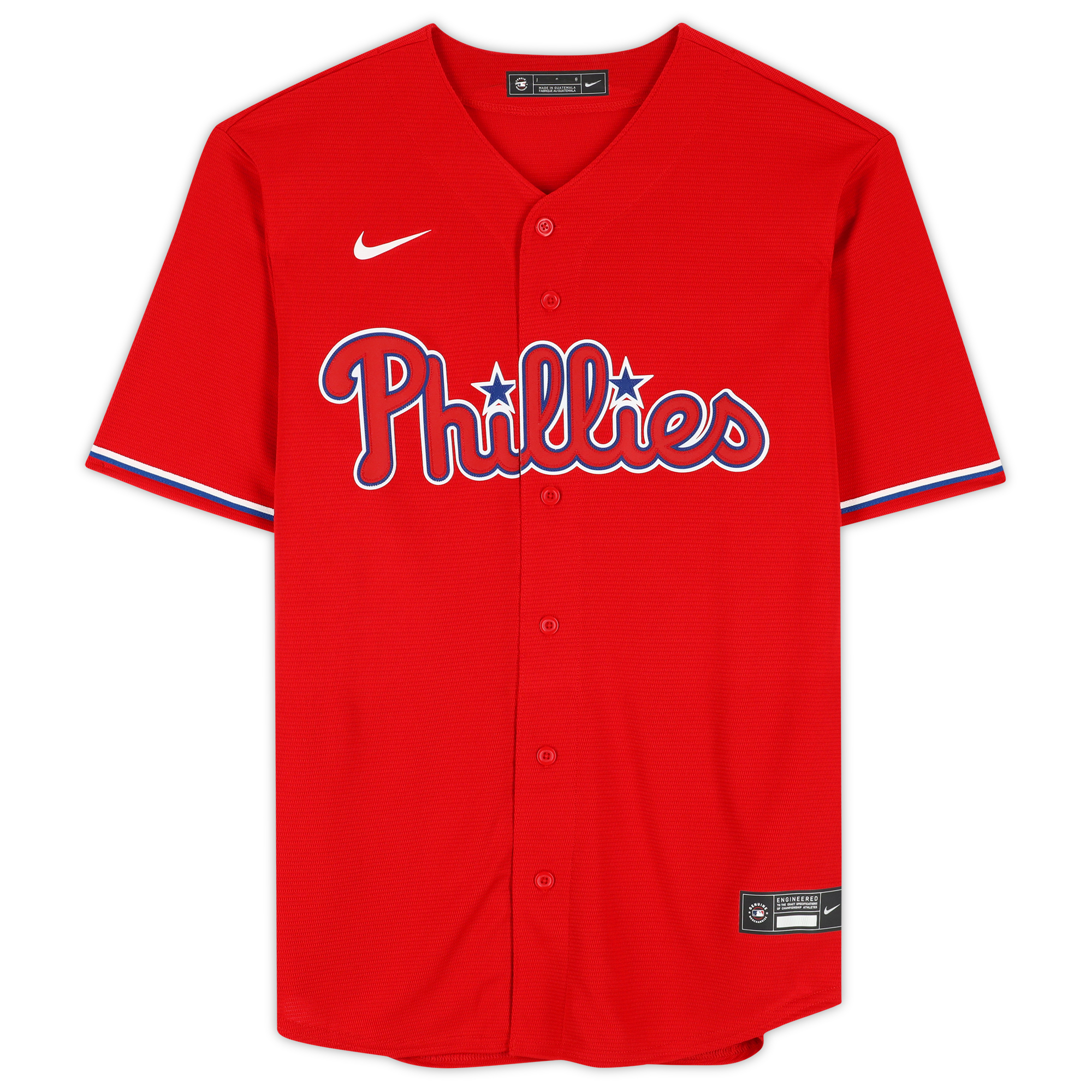 Trea Turner Philadelphia Phillies Autographed Red Nike Replica Jersey - Image 4