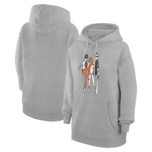 Women's G-III 4Her by Carl Banks  Heather Gray Baltimore Orioles Baseball Girls Fleece Pullover Hoodie