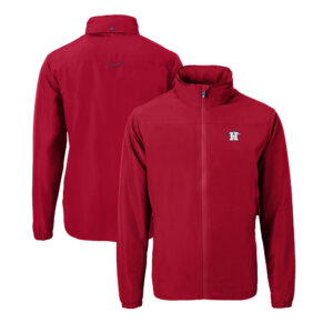 Men's Cutter & Buck  Red Houston Astros Stars & Stripes Charter Eco Recycled Full-Zip Jacket