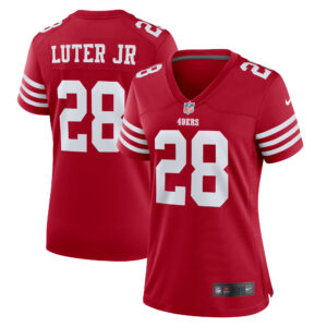 Women's Nike Darrell Luter Jr.  Scarlet San Francisco 49ers  Game Jersey