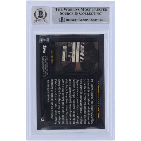 Laurie Goode Star Wars Autographed 2007 Topps 30th Anniversary #12 BGS Authenticated 10 Card - Image 6