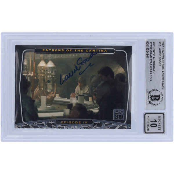 Laurie Goode Star Wars Autographed 2007 Topps 30th Anniversary #12 BGS Authenticated 10 Card - Image 7
