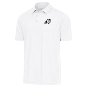 Men's Antigua White Phoenix Suns Par 3 Polo