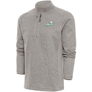 Men's Antigua  Oatmeal Florida Gulf Coast Eagles Course Quarter-Zip Top