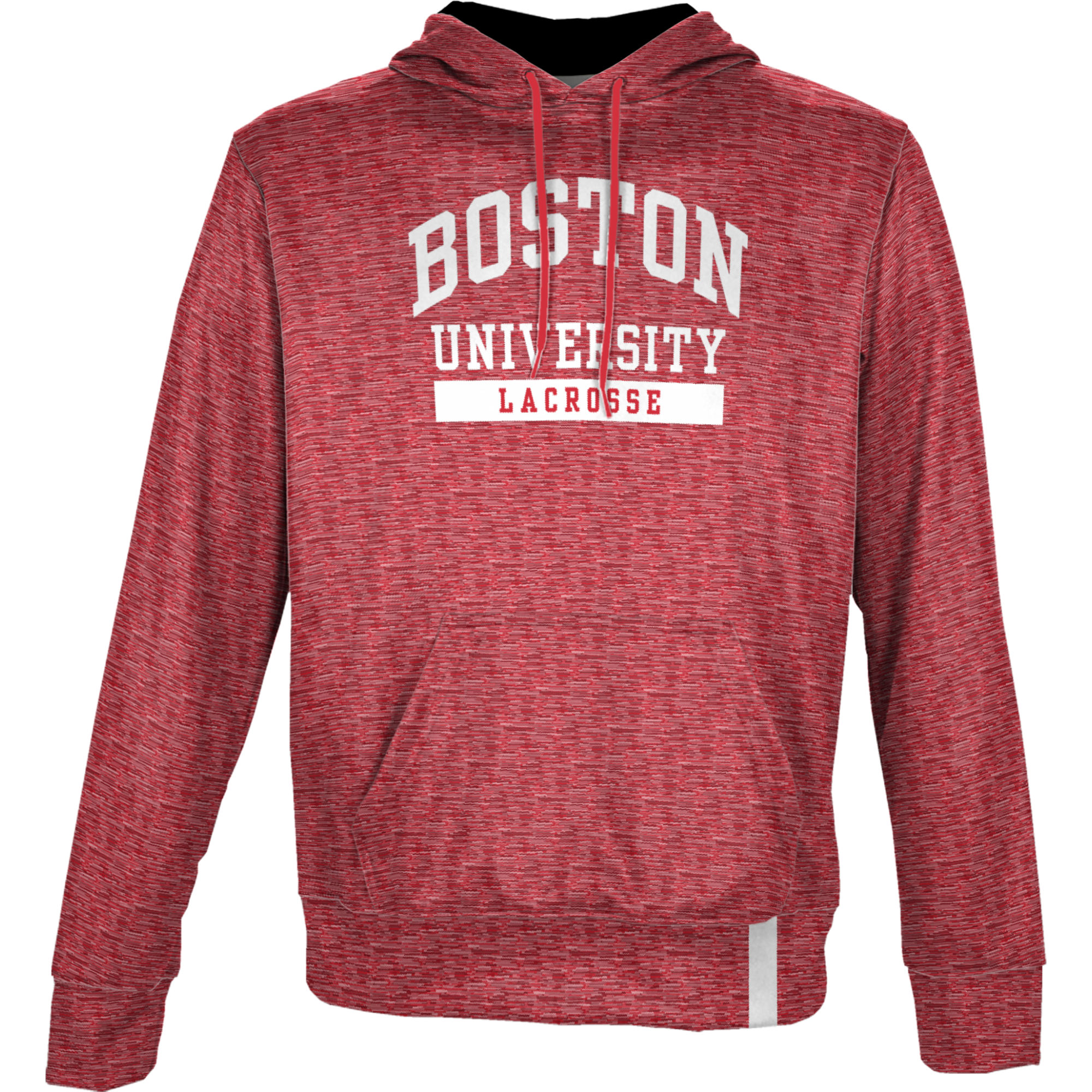 Men's ProSphere Scarlet Boston University Lacrosse Logo Pullover Hoodie - Image 6