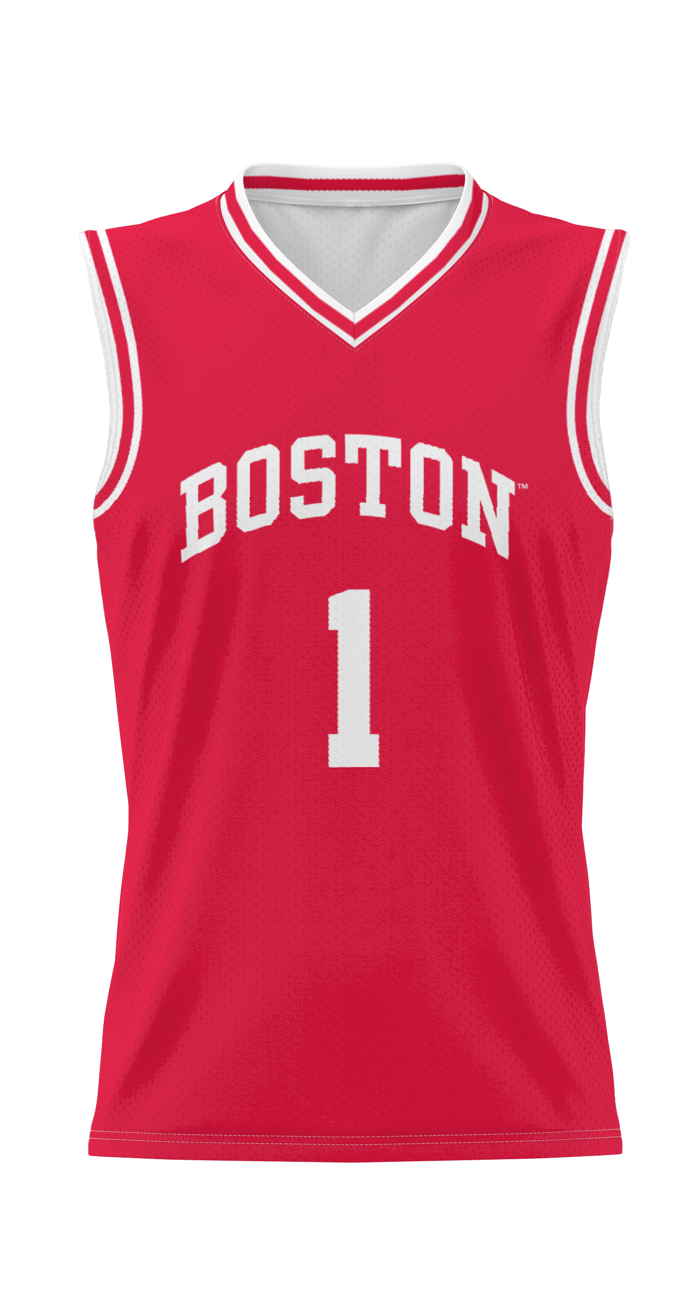 Youth GameDay Greats #1 Scarlet Boston University Lightweight Basketball Jersey - Image 6