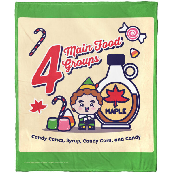 The Northwest Group Elf 50" x 60" Holiday Silk Touch Throw Blanket
