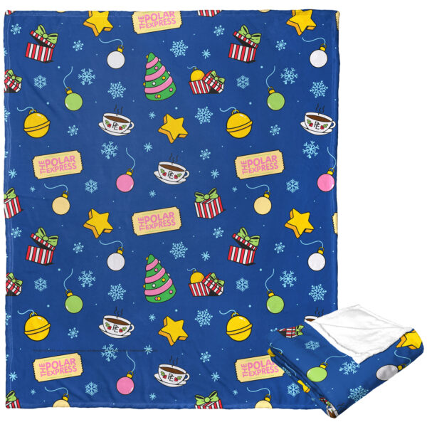 The Northwest Group The Polar Express 50" x 60" Holiday Silk Touch Throw Blanket - Image 3