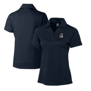 Women's Cutter & Buck  Navy Springfield Cardinals CB DryTec Genre Textured Solid Polo