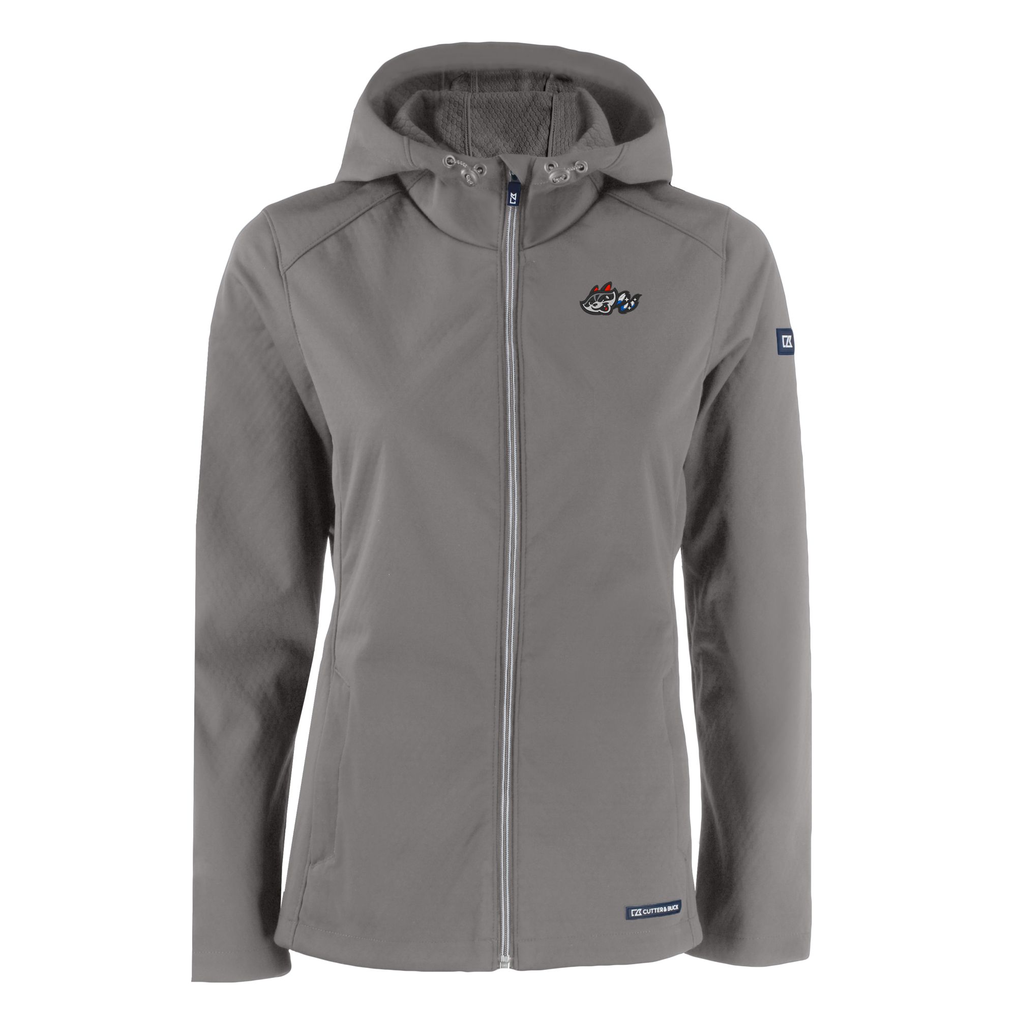 Men's Cutter & Buck Black Sacramento River Cats Rainier PrimaLoft Eco Insulated Full-Zip Puffer Vest - Image 3