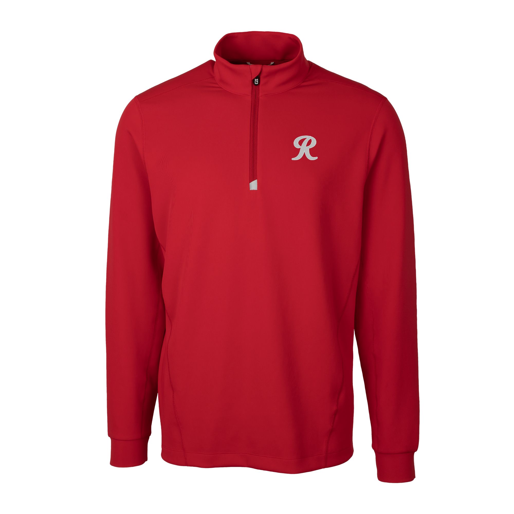 Men's Cutter & Buck Red Tacoma Rainiers Traverse Stretch Quarter-Zip Pullover Top - Image 6