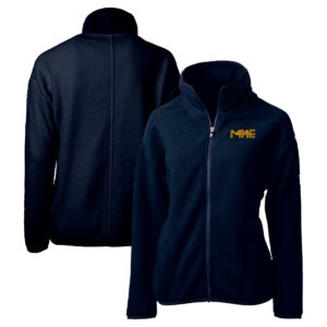 Women's Cutter & Buck Navy Milwaukee Brewers City Connect Cascade Eco Sherpa Full-Zip Jacket