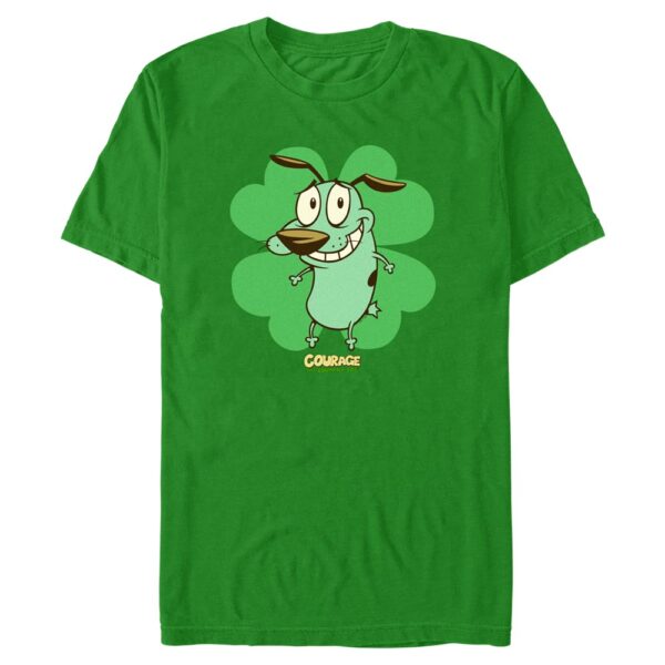 Men's Mad Engine Kelly Green Courage the Cowardly Dog  St. Paddy's Day Graphic T-Shirt