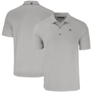 Men's Cutter & Buck Gray Kansas City Chiefs  Forge Eco Stretch Recycled Polo