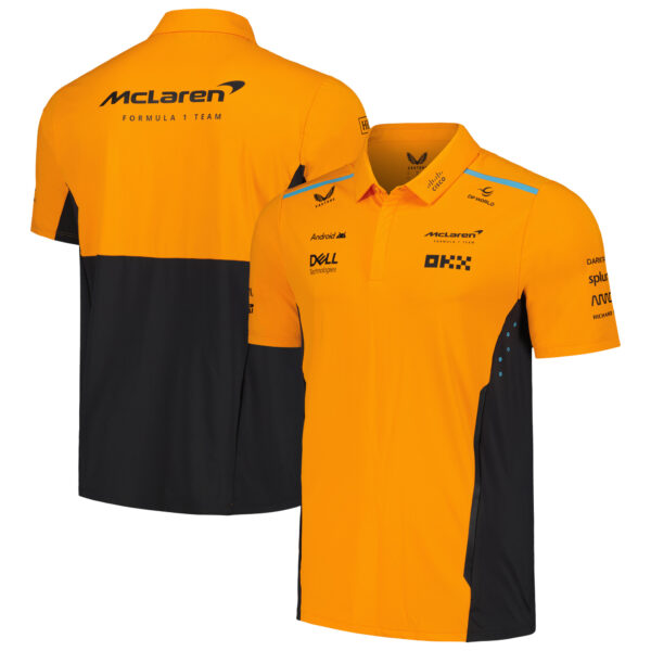 Men's Castore Orange McLaren F1 Team 2024 Polo - Image 5