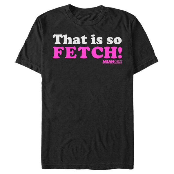 Men's Mad Engine Black Mean Girls Fetch Graphic T-Shirt