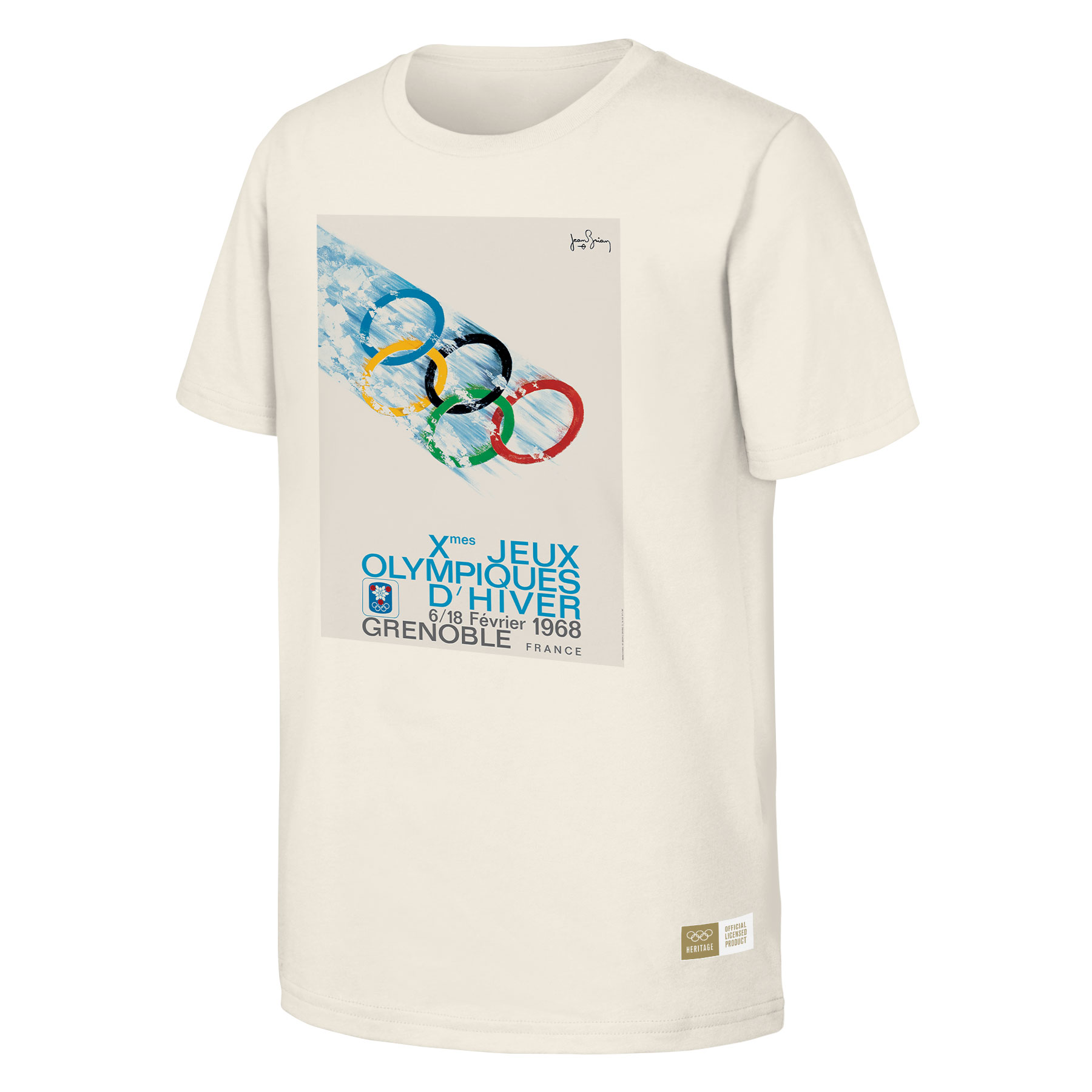 Men's Natural 1968 Grenbole Games Olympic Heritage T-Shirt - Image 8